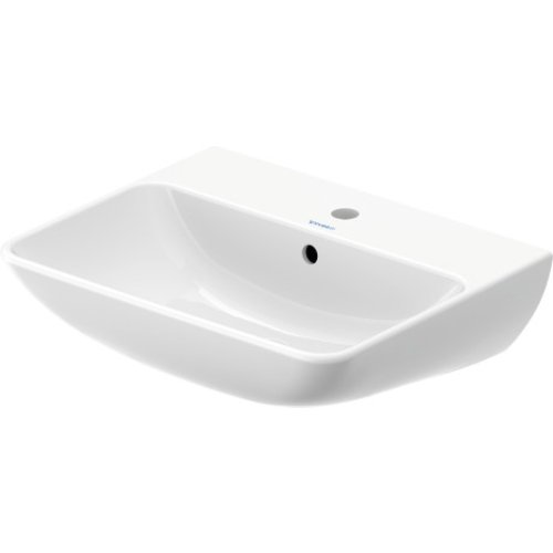 Duravit Me-By-Starck Basin With Semi Pedestal - 550mm Wide - 1 Tap Hole - White