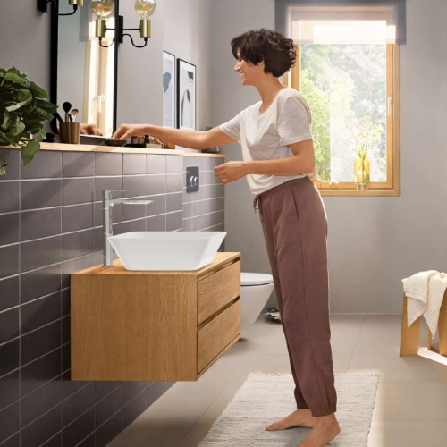 Hansgrohe Rebris E Single Lever Basin Mixer Tap 240 CoolStart EcoSmart+ ...