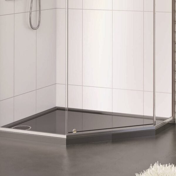 Matki Universal Pentagonal Colour Match Shower Tray - 1000mm x 1000mm - White