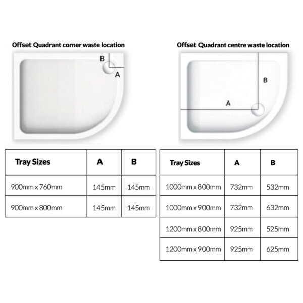 Sommer 6 Double Sliding Door Offset Quadrant Shower Enclosure - Chrome - Image 9