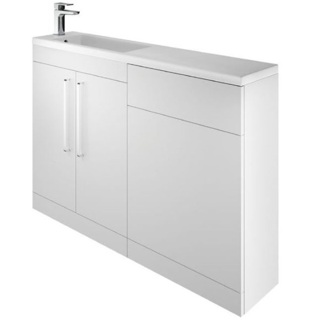 The White Space Scene I Shaped Combination Unit - 1100mm Wide