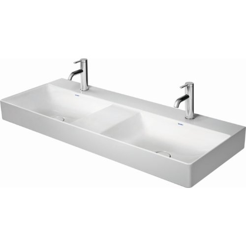 Duravit DuraSquare Ground Double Vanity Basin - 1200mm Wide - 1 Tap Hole