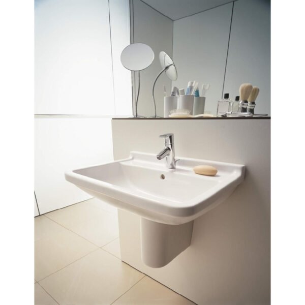 Duravit Starck 3 Basin - 1 TH - 500mm - Pedestal Options - Image 3