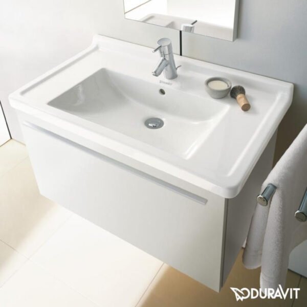 Duravit Starck 3 Basin - 1 TH - 850mm - Pedestal Options - Image 4