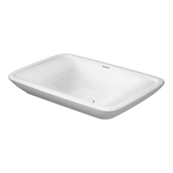 Duravit PuraVida Countertop Basin - No TH - 700mm x 465mm - White Alpin