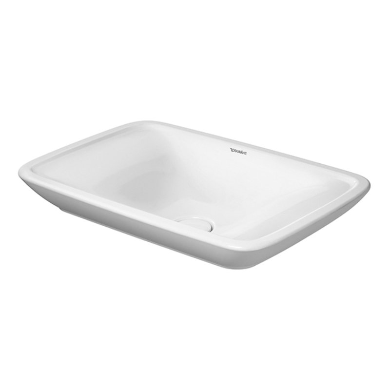 Duravit PuraVida Countertop Basin - No TH - 700mm x 465mm - White Alpin