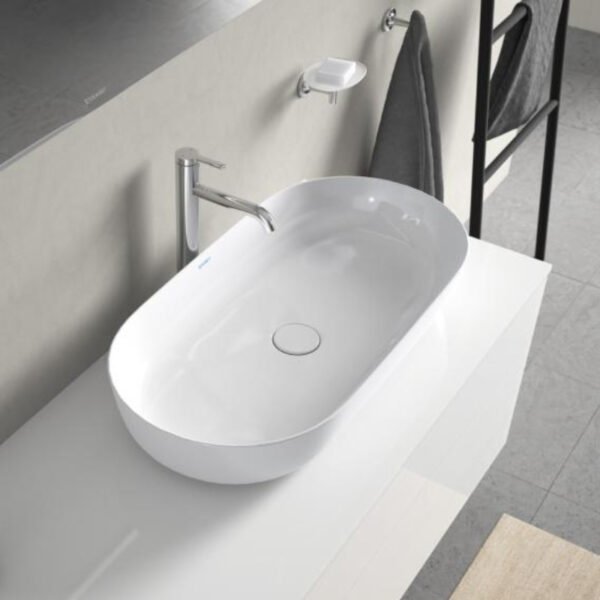 Duravit Happy Luv Countertop Basin - No TH - 800mm - Image 4