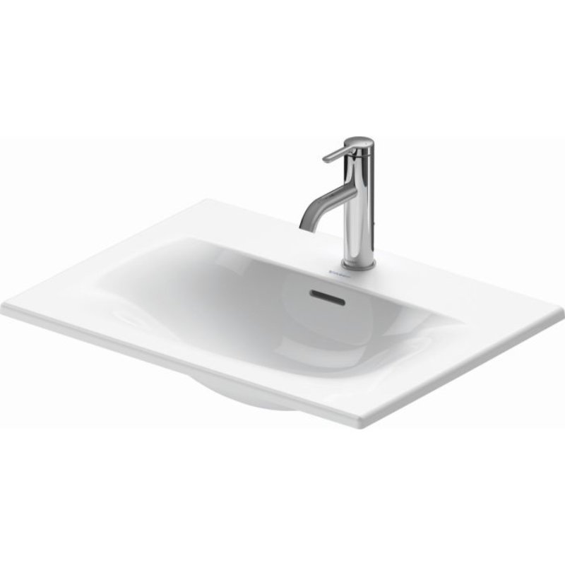 Duravit Viu Countertop Basin - 1 TH - 600mm - White Alpin