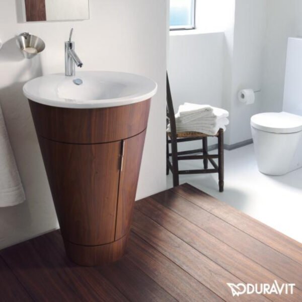 Duravit Starck 1 Basin - 1 TH - 580mm - White Alpin - Image 3