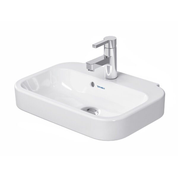 Duravit Happy D2 Basin - 1 TH - 500mm - Pedestal Options
