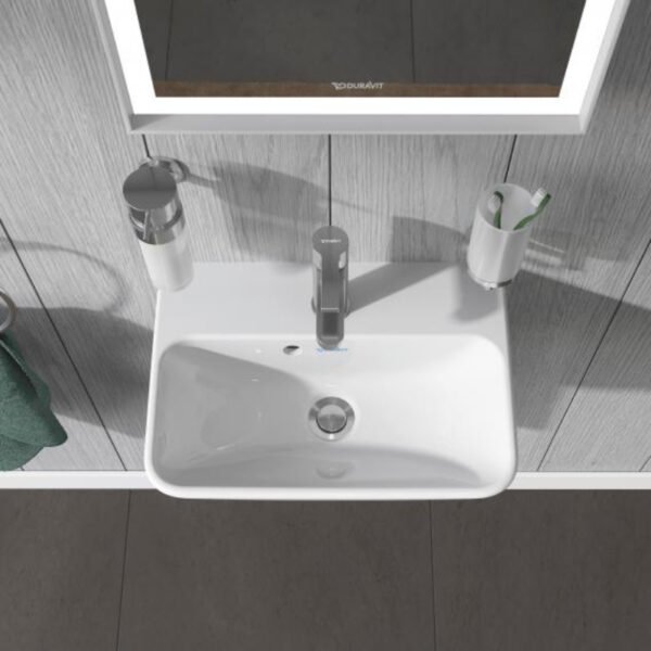 Duravit Me By Starck Basin - 450mm - Pedestal Options - Image 3