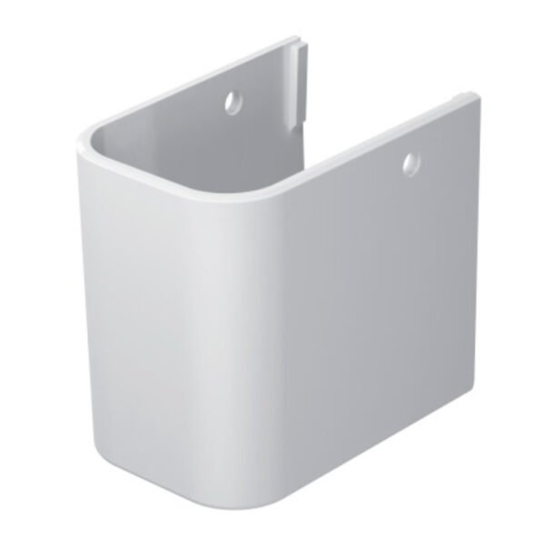 Duravit Happy D2 Basin - 1 TH - 600mm - Pedestal Options - Image 3