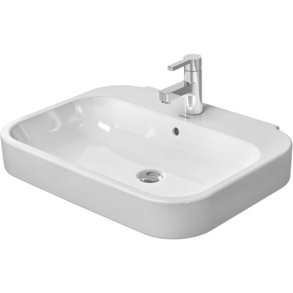 Duravit Happy D2 Basin - 1 TH - 650mm - Pedestal Options