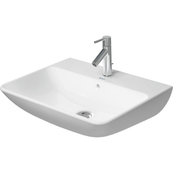 Duravit Me By Starck Basin With Overflow - 1 TH - 600mm - Pedestal Options