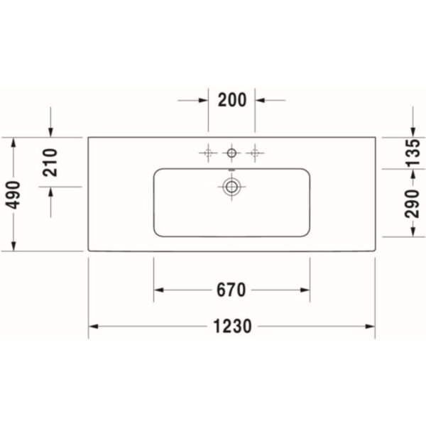 Duravit Me By Starck Basin - 1230mm - Pedestal Options - Image 8
