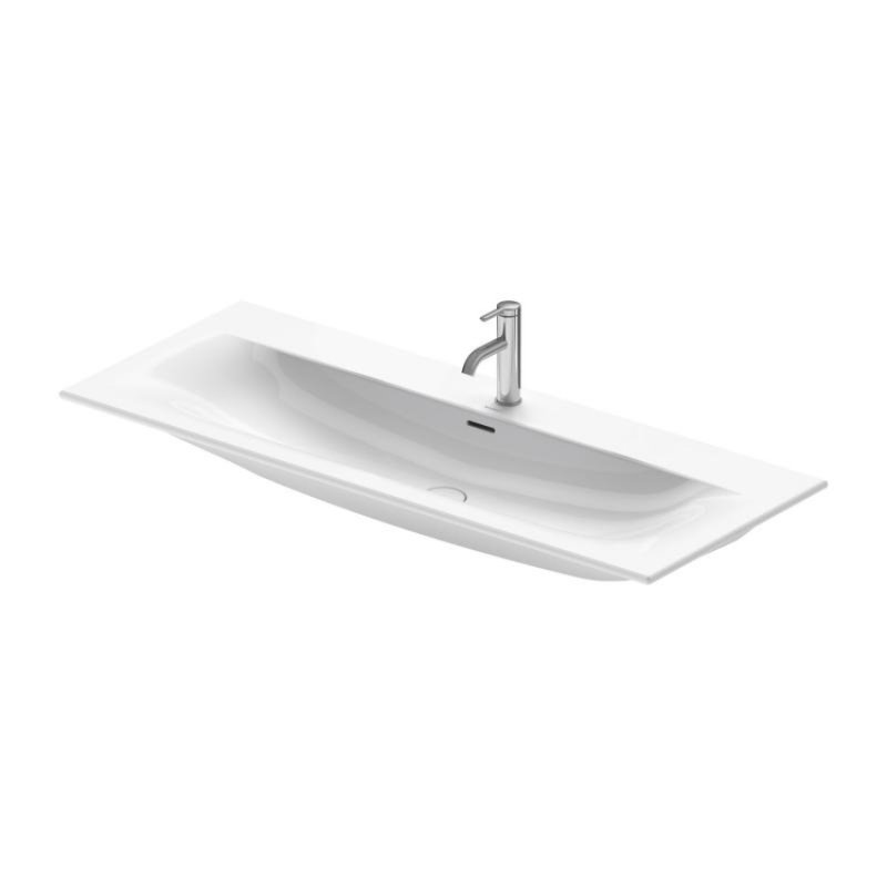 Duravit Viu Basin - 1 TH - 1230mm - White Alpin