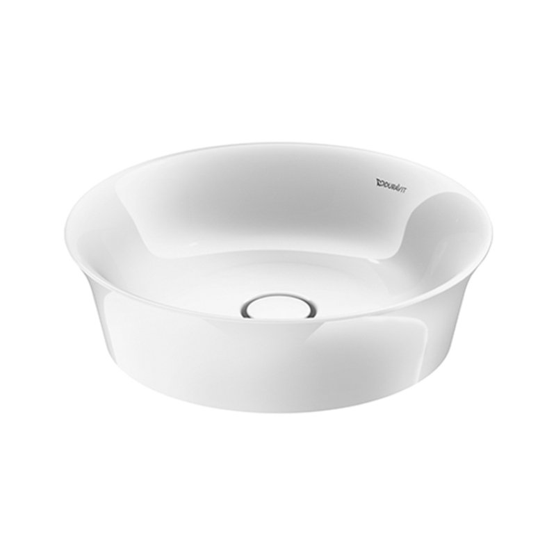 Duravit Tulip Countertop Basin - No TH - 430mm - White Alpin