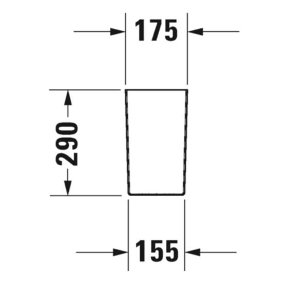 Duravit No.1 Basin - 1 TH - 650mm - Pedestal Options - Image 5