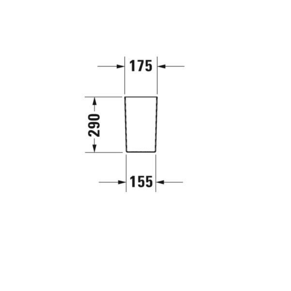 Duravit No.1 Basin - 1 TH - 800mm - Pedestal Options - Image 6