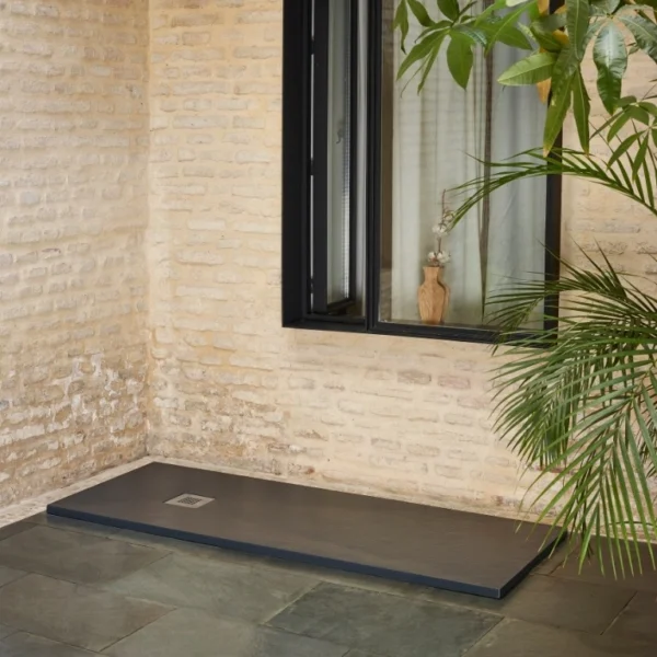 Sommer Essenza Slate Shower Tray - Graphite - Size Options - Image 5