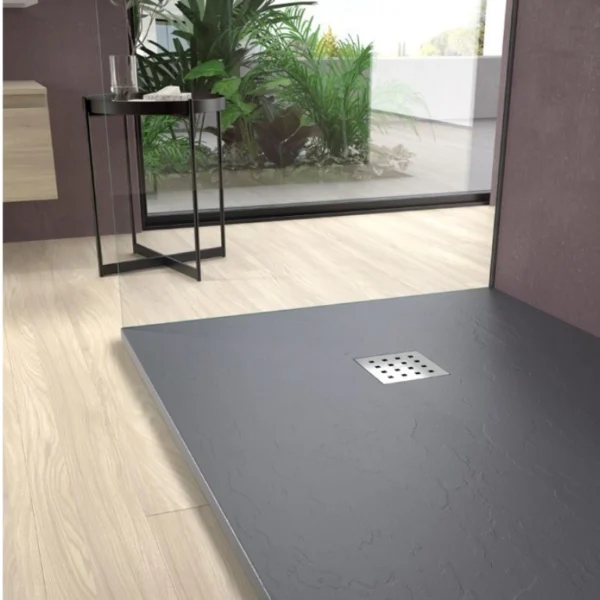 Sommer Essenza Slate Shower Tray - Graphite - Size Options - Image 7