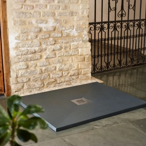 Sommer Essenza Slate Shower Tray - Graphite - Size Options - Image 6