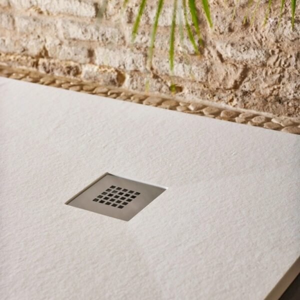Sommer Essenza Slate Shower Tray - White Slate - Size Options - Image 6