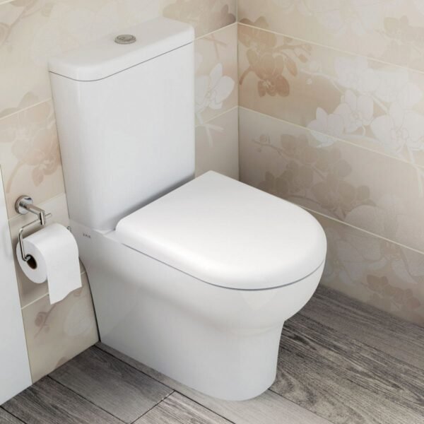 Vitra Zentrum Rimless Open Back Close Coupled Toilet - Seat & Cistern Options - Image 3