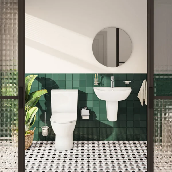 Vitra Integra Rimless Open Back Close Coupled Toilet - Seat & Cistern Options