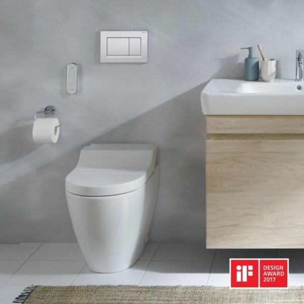Geberit AquaClean Tuma Comfort Back To Wall Toilet And Seat With Hinges