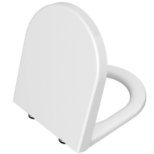 Vitra Integra Standard Toilet Seat And Cover With Chrome Hinges - White