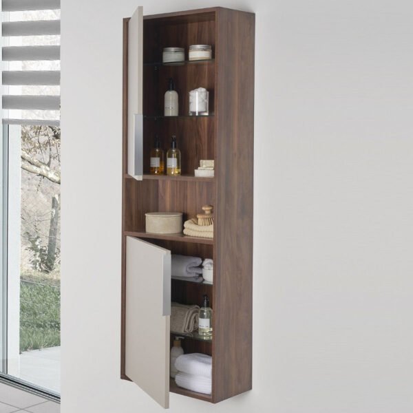 VitrA Integra Wall Hung Tall Storage Unit - 500mm Wide