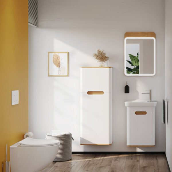 Vitra Sento Wall Hung Tall Storage Unit - 500mm Wide