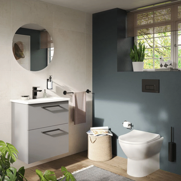Vitra Root Flat 2 Drawer Wall Hung Vanity Unit With Basin