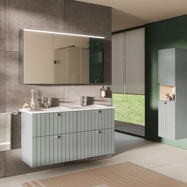 Vitra Root Groove 4 Drawer Wall Hung Vanity Unit - 1200mm Wide