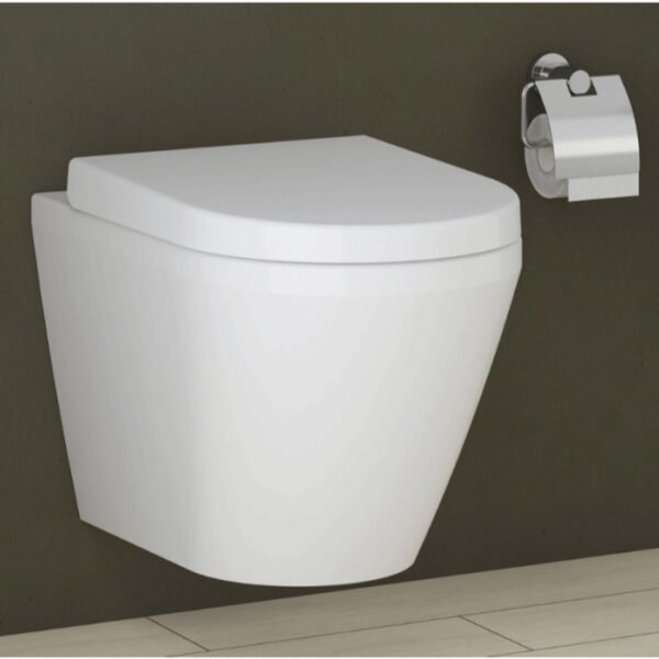Vitra Integra Compact Rimless Wall Hung Toilet - White