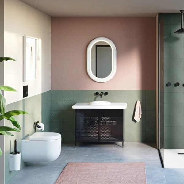 Vitra Liquid Countertop Basin And Overflow - 1000mm Wide - White