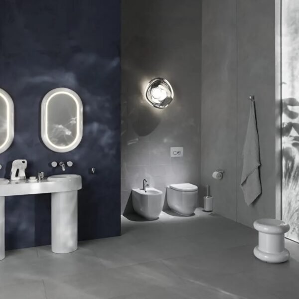 Vitra Liquid Back To Wall Bidet - 1 TH - White - Image 2