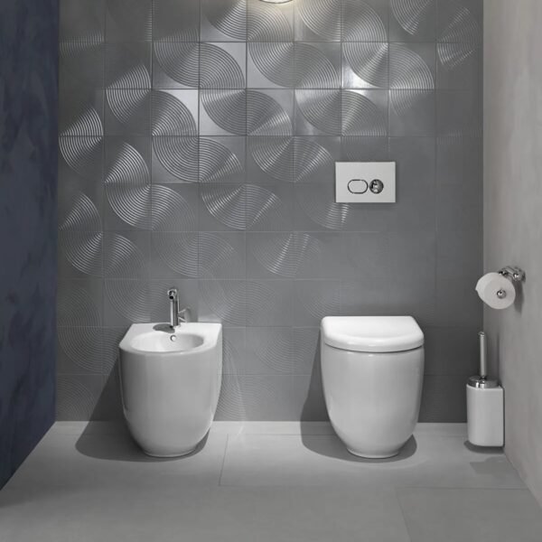Vitra Liquid Back To Wall Bidet - 1 TH - White