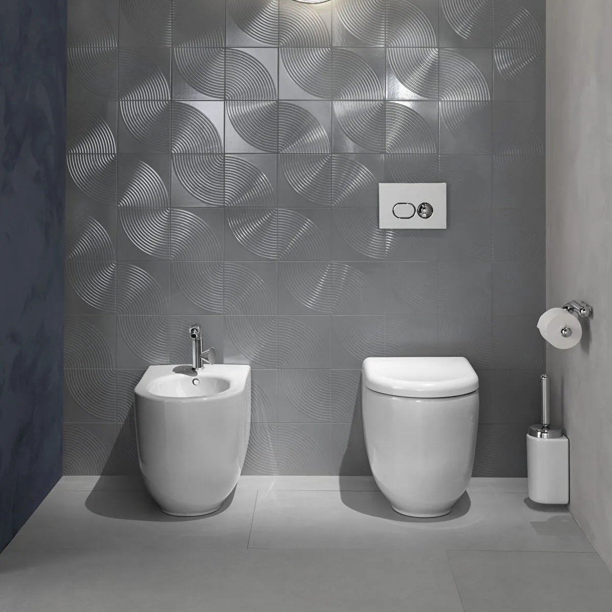 Vitra Liquid Back To Wall Bidet - 1 TH - White