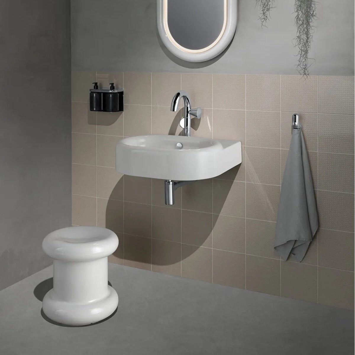 Vitra Liquid Ceramic Stool - White