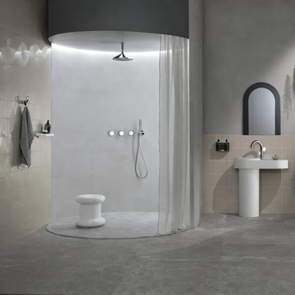 Vitra Liquid Ceramic Stool - White - Image 2
