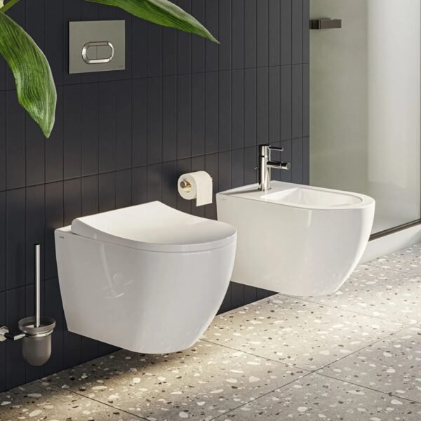 Vitra Minimax S Mono Bidet Mixer Tap With Pop-Up Waste - Chrome - Image 3