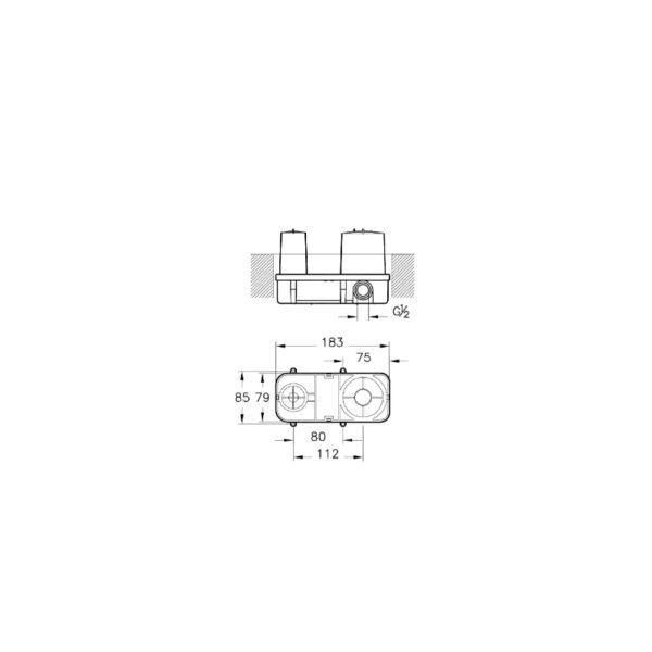Vitra Basin Mixer Concealed Part - Required - Image 2