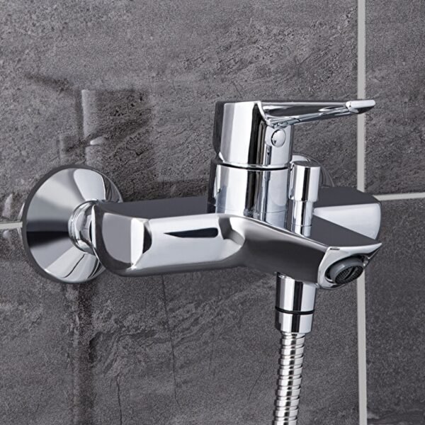Vitra Solid S Bath Shower Mixer Tap - Chrome