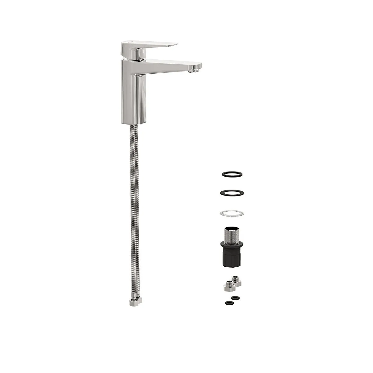 Vitra Root Square Single Lever Basin Mixer Tap - Image 3