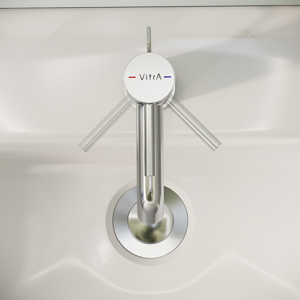 Vitra Minimax S Mono Basin Mixer Tap With Pop Up Waste - Chrome - Image 3
