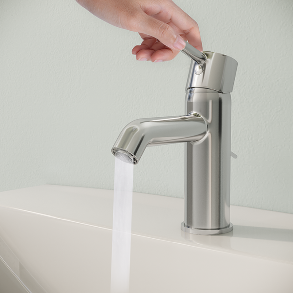 Vitra Minimax S Mono Basin Mixer Tap With Pop Up Waste - Chrome - Image 2