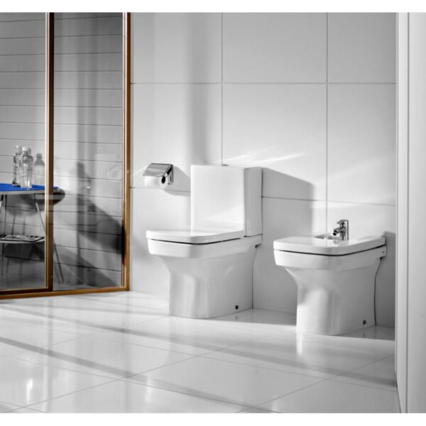 Roca Dama-N Compact Back to Wall Bidet - 1 TH - White