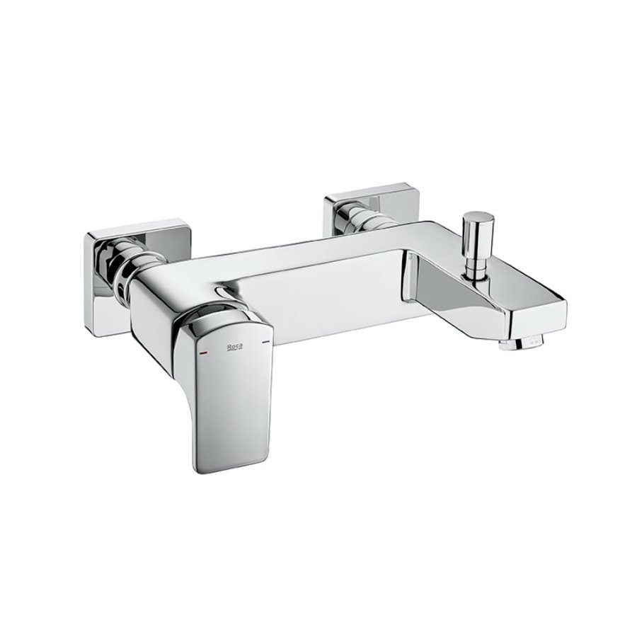 Roca L90 Wall Mounted Bath Shower Mixer Tap - Chrome
